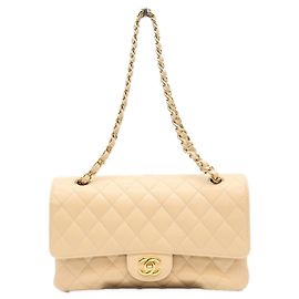 Chanel A01112 Matelassé 25 Shoulder Bag Beige