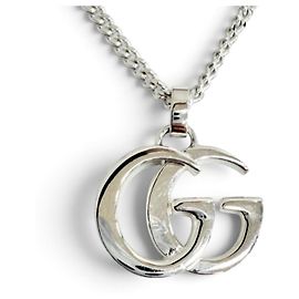 Colar com Pendente Double G GUCCI Prata