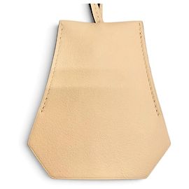 Hermès Collier pendentif en cuir Rose Eglantine Hermes Rose