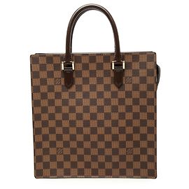 Louis Vuitton Brown Damier Ebene Venice Sac Plat Braun