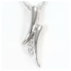 Autre Marque Collier en or blanc 18K et diamants Doré