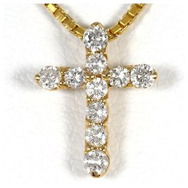 Autre Marque Collier en or jaune 18K avec diamant Doré