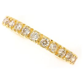 Autre Marque Ehering aus 18K Gelbgold mit Diamanten Golden
