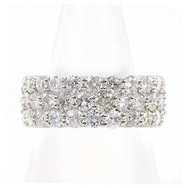 Autre Marque Anel Aliança de Platina com Diamante Outro
