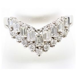 Autre Marque Platin-Ring mit Diamant Andere