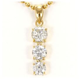 Autre Marque Collier en or jaune 18K avec diamant Doré