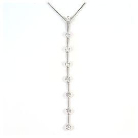 Autre Marque Collier en or blanc 18K avec diamant Doré