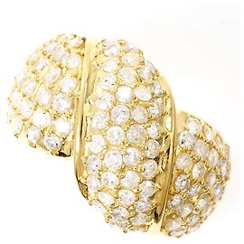 Autre Marque 18K Yellow Gold Diamond Band Ring Golden