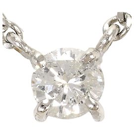 Autre Marque Colar de platina com pendente de diamante Outro