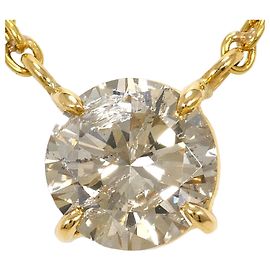 Autre Marque Collier en or jaune 18K avec diamants Doré