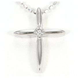 Autre Marque Collier en or blanc 18K et diamants Doré