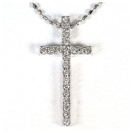 Autre Marque Collier en or blanc 18K et diamants Doré
