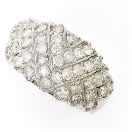 Autre Marque Platin-Bandring mit Diamant Andere