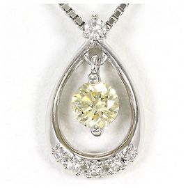 Autre Marque PT900 Platinum and Yellow Diamond Necklace Other Yellow