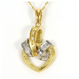 Autre Marque Colar em ouro amarelo 18K e platina com diamante Dourado Outro