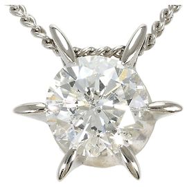 Autre Marque Platinhalskette mit Diamantanhänger Andere
