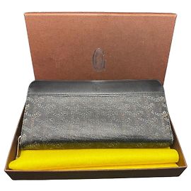 Goyard Saint Louis Portafoglio con Zip Marrone Nero