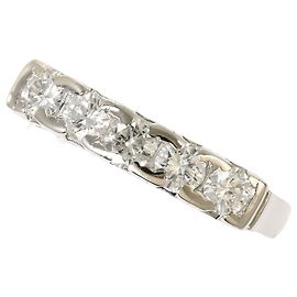 Autre Marque PT900 Platinum Band Ring with Diamond Other