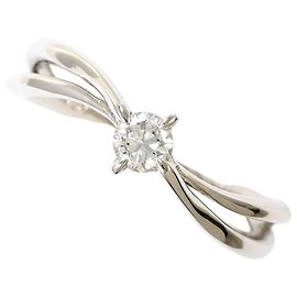 Autre Marque Platin-Bandring mit Diamant Andere