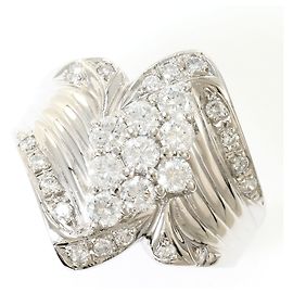 Autre Marque PT900 Platin-Bandring mit Diamant Andere
