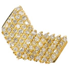 Autre Marque Ringband aus 18K Gelbgold mit Diamant Golden