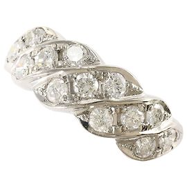 Autre Marque PT900 Platin-Bandring mit Diamant Andere