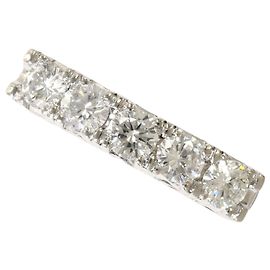 Autre Marque PT900 Platinum Band Ring with Diamond Other