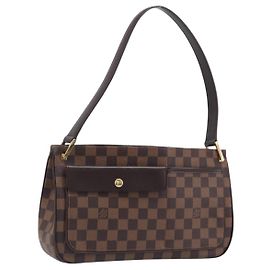 LOUIS VUITTON Damier Ebene Aubagne Shoulder Bag N51129 LV Auth ki6804M Damier ebène