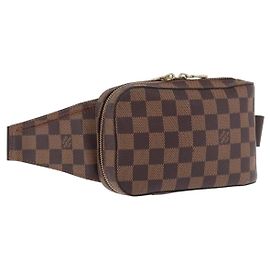 Borsa a tracolla LOUIS VUITTON Damier Ebene Geronimos N51994 LV Auth 196427A Damier ebene