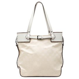 Gucci GG Canvas Tote weiß Weiß