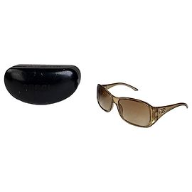 Vintage Gucci Gradient Sunglasses Light Brown Gold Brown