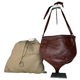 Borsa Hobo Vintage Bottega Veneta in pelle morbida Rust Brown Rosso