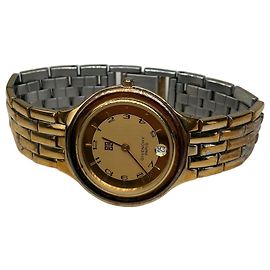 Relógio de Pulseira Clássico Givenchy Vintage Ouro Prata Dourado
