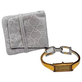 Relógio de pulso Vintage Gucci Two-Tone Gold Silver Dourado