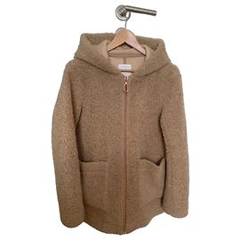 Sandro Kunstpelzjacke in Beige Beige