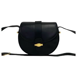 Borsa a tracolla in pelle vintage Christian Dior Nero