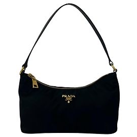 Mini sac à main/pochette Prada en noir Noir