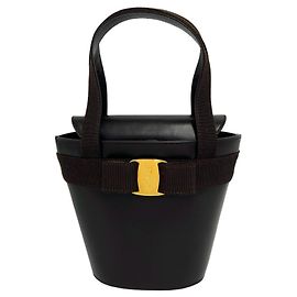 Bolsa Salvatore Ferragamo Vintage Vara Ribbon Marrom