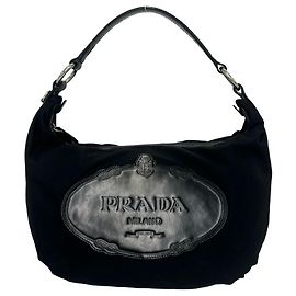Prada Tessuto Pocono Handbag Black