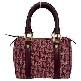 Christian Dior Mini Boston Bag Red Dark red