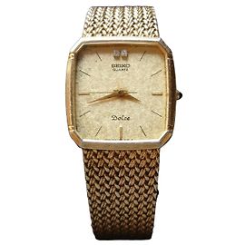 Seiko Dolce Relógio de Quartzo Banhado a Ouro 9521-5210 Dourado