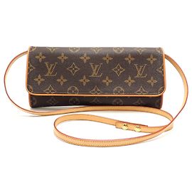 Sac à épaule Louis Vuitton Pochette Twin GM Marron