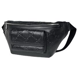 Marsupio/Borsa a tracolla Gucci in pelle nera Nero