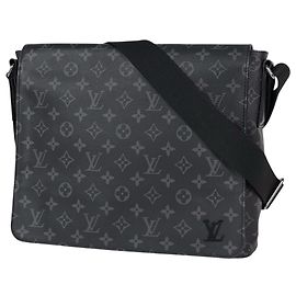 Louis Vuitton District MM Schultertasche Schwarz