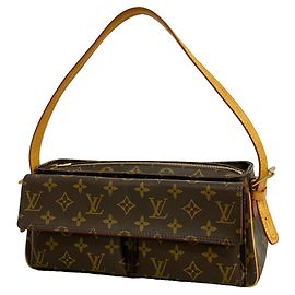 Bolso de hombro Louis Vuitton Monogram Vivacite MM Castaño