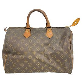 Borsa Louis Vuitton Monogram Speedy 35 Marrone
