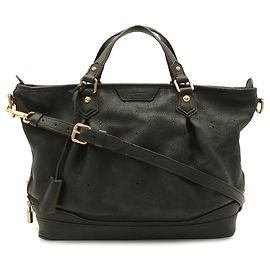 Louis Vuitton Stella PM Monogram Mahina Tote Bag Black