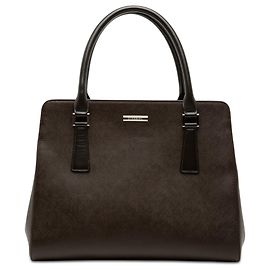 Borsa a mano Burberry in pelle marrone Marrone Marrone scuro