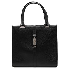 Gucci Jackie Handtasche aus schwarzem Kalbsleder Schwarz