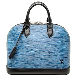 Louis Vuitton Blue Epi Denim Alma PM Blu